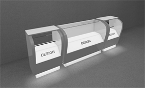 展示柜台模型设计